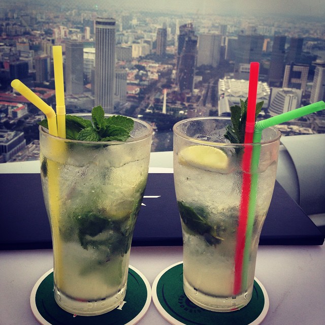 Mojitos with a view