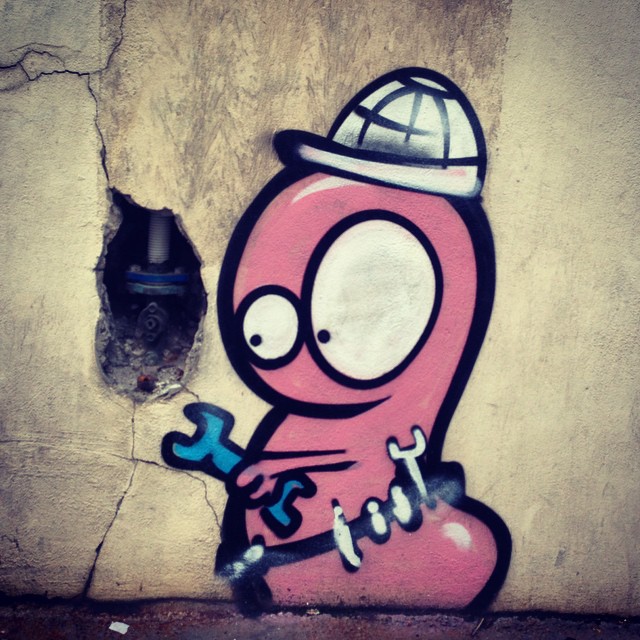 Cool street art in Montmarte