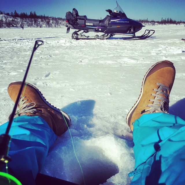 Ripper day ice fishing in the mountains!