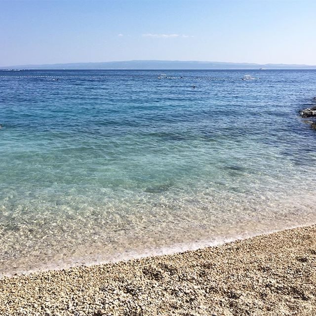 Clear blue water at a Split beach