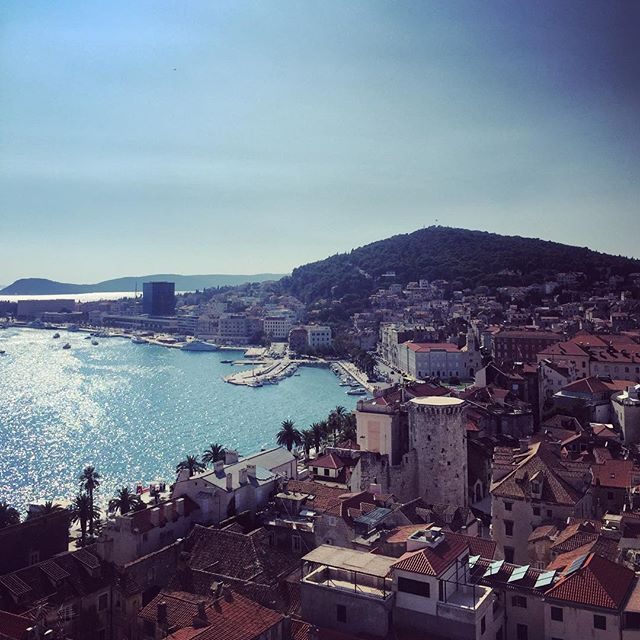 Split harbour and old town