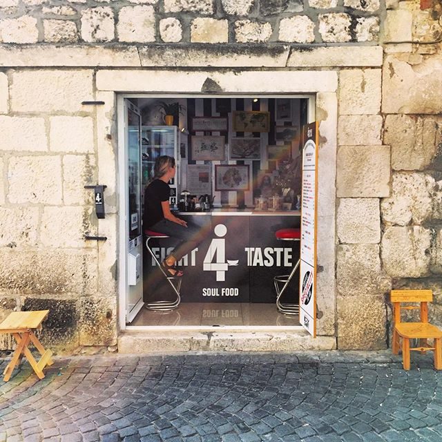 Our daily coffee spot in Split