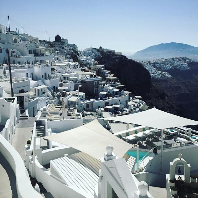 Fira in the distance