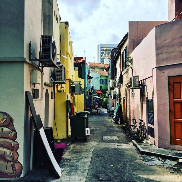 Colourful laneway in Singapore