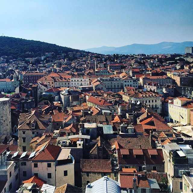 Split old town from the bell tower
