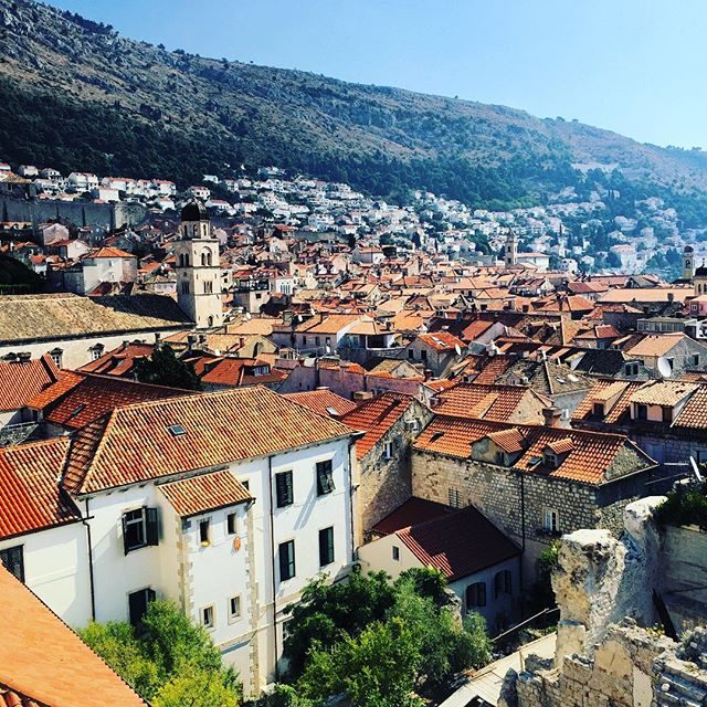 Dubrovnik in the morning from the wall