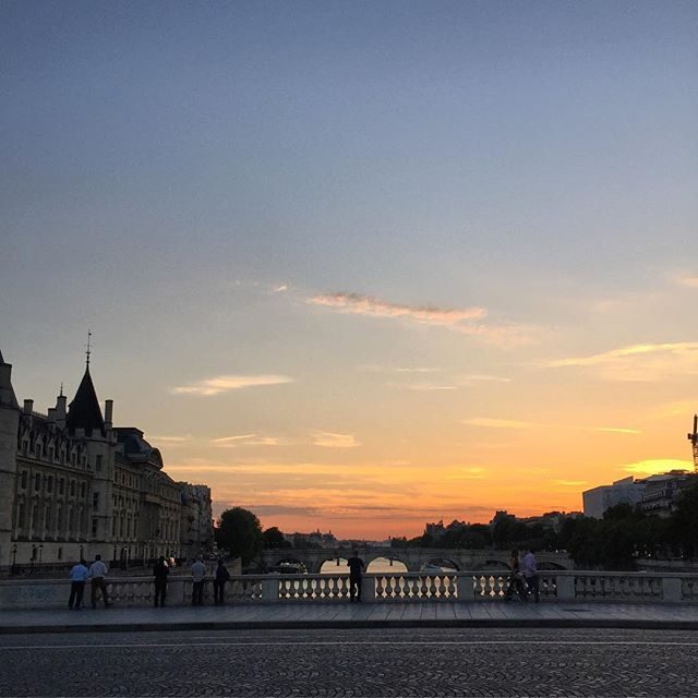 Paris sunset hashtag nofilter